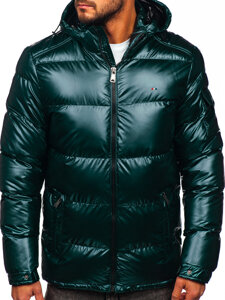 Bolf Herren Gepolsterte Winterjacke Sportjacke Grün EX2138