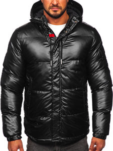 Bolf Herren Gepolsterte Winterjacke Sportjacke Schwarz  EX2125