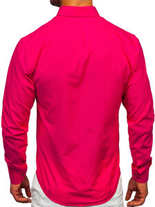 Bolf Herren Hemd Langarm Elegant Rosa  5821-1