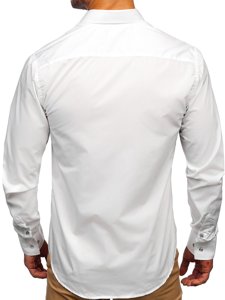 Bolf Herren Hemd Langarm Universell Weiss 5792