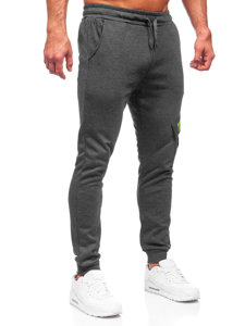 Bolf Herren Hose Cargohose Jogger Pants Schwarzgrau  HW2173