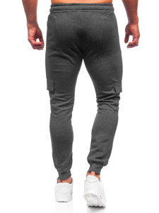 Bolf Herren Hose Cargohose Jogger Pants Schwarzgrau  HW2176