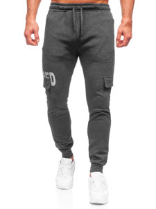 Bolf Herren Hose Cargohose Jogger Pants Schwarzgrau  HW2176