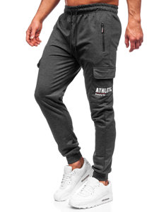 Bolf Herren Hose Cargohose Jogger Pants Schwarzgrau  JX5061