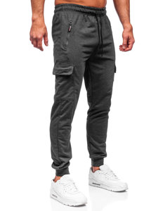 Bolf Herren Hose Cargohose Jogger Pants Schwarzgrau  JX5061