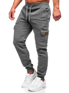 Bolf Herren Hose Cargohose Jogger Pants Schwarzgrau  JX8709