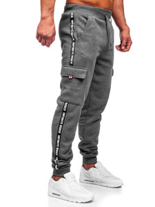 Bolf Herren Hose Cargohose Jogger Pants Schwarzgrau  JX8715