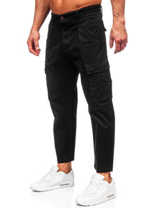 Bolf Herren Hose Cargohose Schwarz 77323