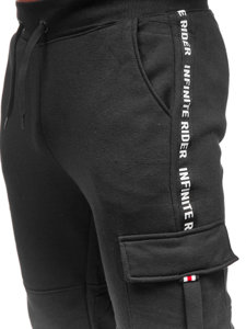 Bolf Herren Hose Cargohose Sporthose Schwarz  JX9395