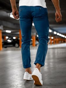 Bolf Herren Hose Chino Indigo  1146