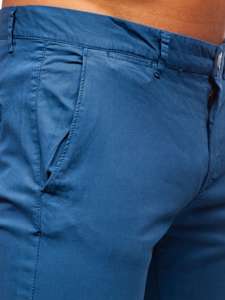 Bolf Herren Hose Chino Indigo  1146