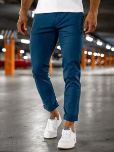 Bolf Herren Hose Chino Indigo  1146