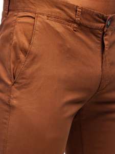 Bolf Herren Hose Chinos Braun  1146