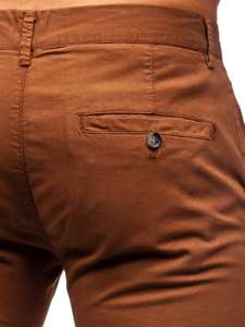 Bolf Herren Hose Chinos Braun  1146