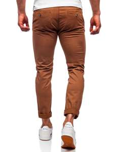 Bolf Herren Hose Chinos Braun  1146