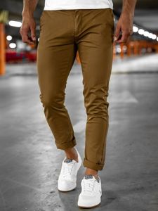 Bolf Herren Hose Chinos Camel  1146