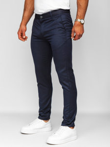 Bolf Herren Hose Chinos Dunkalblau  0030