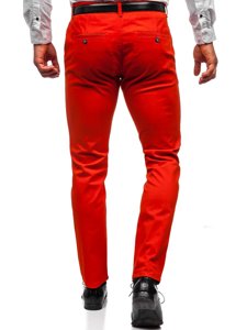 Bolf Herren Hose Chinos Dunkel Dunkelorange  1143