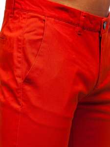 Bolf Herren Hose Chinos Dunkel Dunkelorange  1143