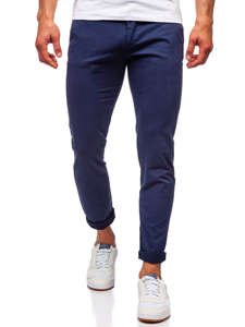 Bolf Herren Hose Chinos Dunkelblau  1146