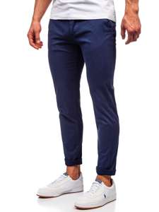 Bolf Herren Hose Chinos Dunkelblau  1146