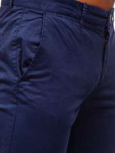 Bolf Herren Hose Chinos Dunkelblau  1146