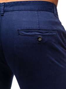 Bolf Herren Hose Chinos Dunkelblau  1146