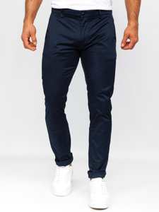 Bolf Herren Hose Chinos Dunkelblau  KA9810