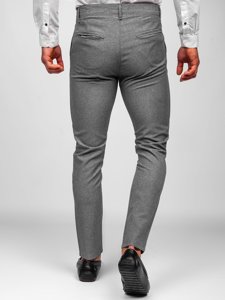 Bolf Herren Hose Chinos Grau  0016