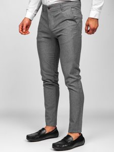 Bolf Herren Hose Chinos Grau  0016