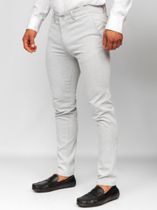 Bolf Herren Hose Chinos Grau  5000-1