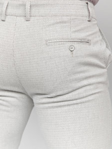 Bolf Herren Hose Chinos Grau  5000-1