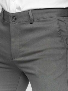 Bolf Herren Hose Chinos Grau  5000-3