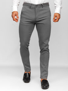 Bolf Herren Hose Chinos Grau  5000-3