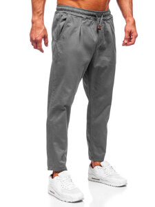 Bolf Herren Hose Chinos Grau  6237