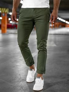 Bolf Herren Hose Chinos Grün  1146