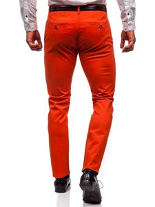 Bolf Herren Hose Chinos Orange  1143