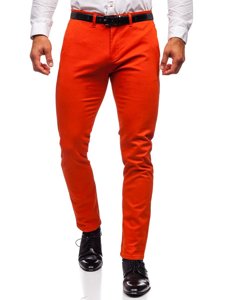 Bolf Herren Hose Chinos Orange  1143