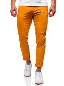 Bolf Herren Hose Chinos Orange  1146