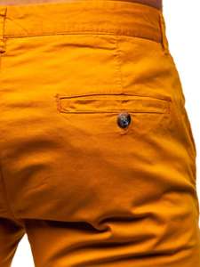 Bolf Herren Hose Chinos Orange  1146