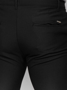 Bolf Herren Hose Chinos Schwarz  0031