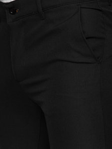 Bolf Herren Hose Chinos Schwarz  0031