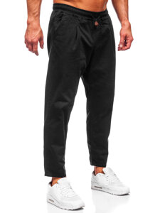 Bolf Herren Hose Chinos Schwarz  6237