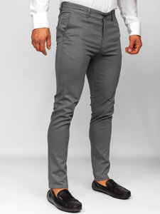 Bolf Herren Hose Chinos Schwarzgrau  5000-1