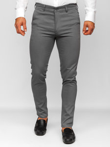 Bolf Herren Hose Chinos Schwarzgrau  5000-1