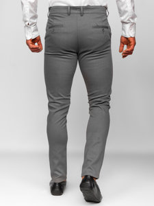 Bolf Herren Hose Chinos Schwarzgrau  5000-1