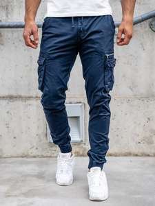 Bolf Herren Hose Jogger Pants Cargohose Dunkelblau CT6702S0