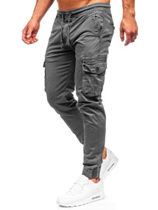 Bolf Herren Hose Jogger Pants Cargohose Grau  CT6706S0