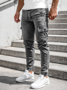 Bolf Herren Hose Jogger Pants Cargohose Grau  CT6706S0