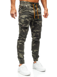 Bolf Herren Hose Jogger Pants Cargohose Grün R8601